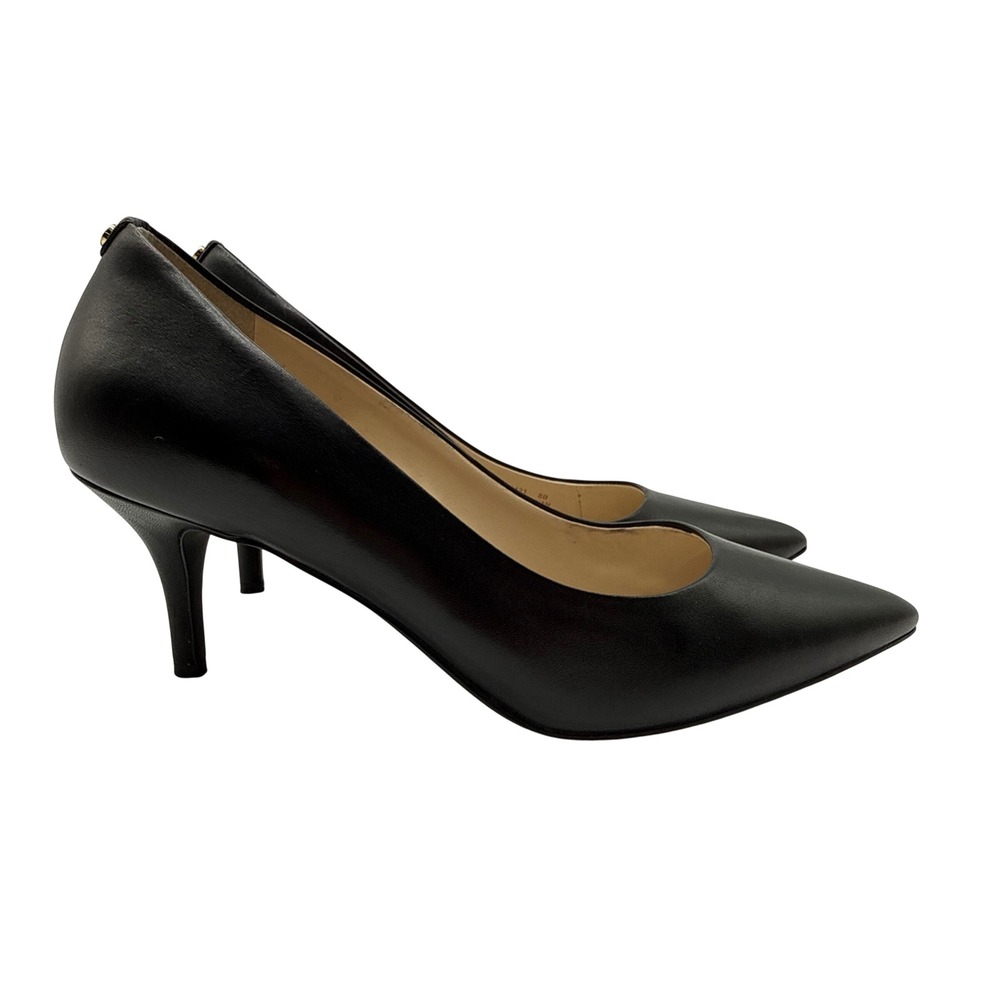 Cole Haan Pumps Womens 8B Black New Leather Pointed Toe Kitten Heel W20421